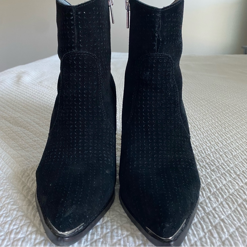 Marc Fisher balaclava suede booties